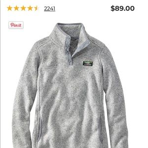 EUC XS LL Bean Gray Women’s Sweater Fleece